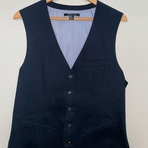 Navy Two-Toned Vest